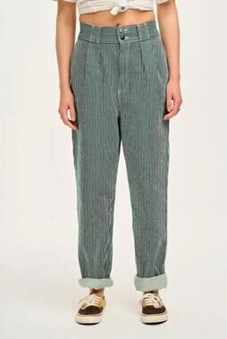 lucy & yak green striped Addison Jeans